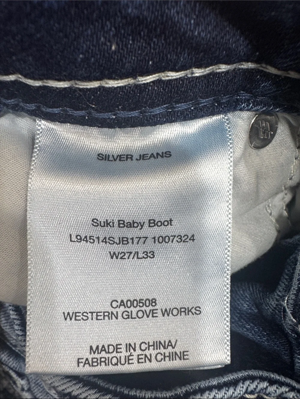 Silver Jeans Women’s Straight Leg Jeans in Medium Blue Wash 27/33